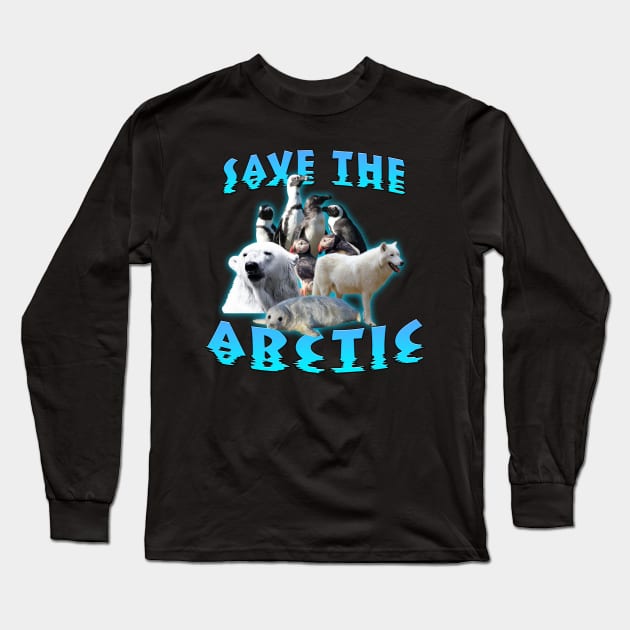 Save The Arctic Long Sleeve T-Shirt by Shawnsonart